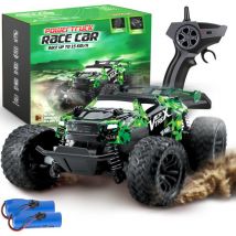 Voiture télécommandée Vertrex Outlander - Jouet de course télécommandé - Adultes et garçons - pour l'extérieur - Radiographique télécommandable - Vert