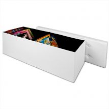 Casaria Banquette avec Espace de Rangement - 115x40x40cm Similicuir 131L - Blanc