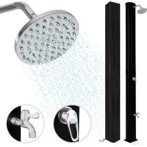 LifeGoods Douche extérieure - solaire - 35L - noir