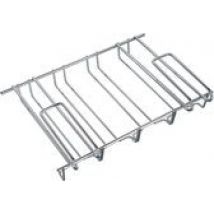 Support à vin pour 12 verres - 34x25x9cm - Métal argenté - 12 verres à vin