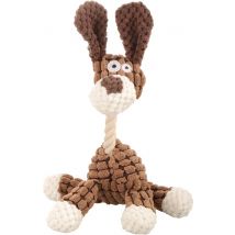 Dutchwide Plush Cuddle for Dogs- Jouet pour chien - Chien - Avec couinement - Marron