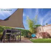 Hortensus - EN VENTE : Toile d'ombrage triangulaire ou carrée en gris ou taupe - Triangulaire - Gris - 3,6 m