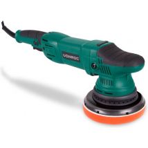 VONROC Polisseuse excentrique - Polisseuse - 1050W - Ø150MM - Démarrage progressif - Inclus 1 disque, support et sac