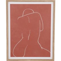 Mica Decorations Angelo Décoration murale - L45 x B1,5 x H57 cm - Rose