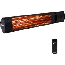 Radiateur de terrasse ambiance – VONROC - Marsili 2000W – Haute rendement – Lampe à faible éblouissement – 2 niveaux de chaleur – Avec télécommande