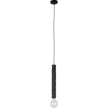 Lampe suspendue - Dutchbone - 230 V - 12x12x150cm - Noire