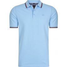 Polo Mario Russo Edward - Chemise polo homme - Chemises polo homme - Coton - Bleu clair