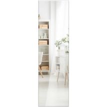 Miroir rectangulaire Coast avec crochets de suspension pour porte 33x119cm noir
