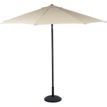 Lifetime Parasol de jardin - parasol à manche - Ø300 cm - champagne/beige - avec manivelle