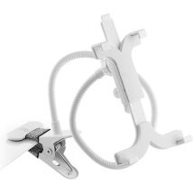 Support de tablette avec support réglable - avec pince de table - Blanc ou Noir