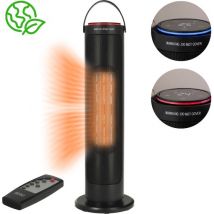BREND BR-2221 Ceramic Fan Stove with ECO Mode and Thermostat 15-35 °C - Cuisinière électrique - Chauffage - 2000W - Noir