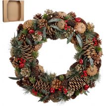 Maison des Saisons Couronne de Noël - Ø50 cm - Vert