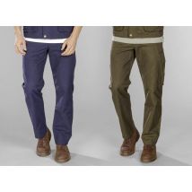 Westfalia Pantalon homme avec poche arrière zippée vert olive taille 26 (court)