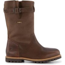 Travelin' Finland Men - Bottes d'extérieur en cuir doublées de laine - Bottes étanches - Cuir marron foncé