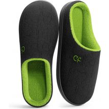 Chaussons Hommes - Chaussons - Taille 44/45 - Noir - Antidérapant - Comfeet