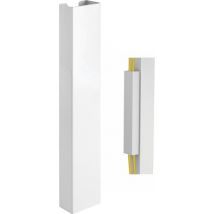 cadre magnétique pour chemin de câbles - cable organiser desk - blanc