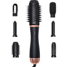 Achaté Multistyler Krulborstel - 6 in 1 Krultang - Compacte Föhnborstel - Anti Klit