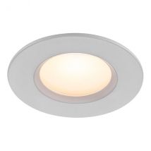 Nordlux Tiaki LED Downlight - Ø8,5 cm - Couleur de lumière réglable (2700K-4000K) - IP65 - 345 Lumen - 6,5W - Blanc