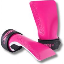Sandside CrossFit Grips Elite 2.0 - Sticky Grips - No Lime - Fitness Gloves - Fingerless Grips - Bright Pink L/XL