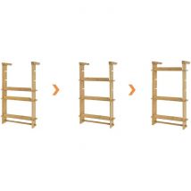 SoBuy Tablette pour réfrigérateur - kcr03-n - Bambou - Max. 7.5kg - 42 x 10 x 73cm - Marron