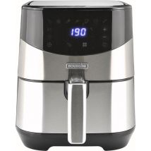 Airfryer XXL - Bourgini Friteuse à air chaud - Affichage digital avec contrôle tactile - Capacité de 4 litres / convient pour 1kg de frites - Boîtier métallique - Friture avec 65% de matières grasses en moins