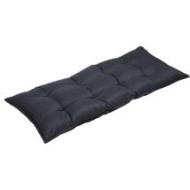 Coussin de banc 110x45x8cm Viscose Coussin de jardin intérieur extérieur Coussin de siège Anthracite