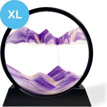 XL Sand art - Violet - Art du sable - En verre - Sablier - Décoration - Art du sable en mouvement - Sable