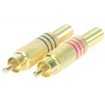 HQ-Power Fiche RCA - 2 x mâle