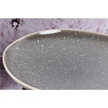 assiette STELLAR Ø18cm - 6 pièces - Gris béton