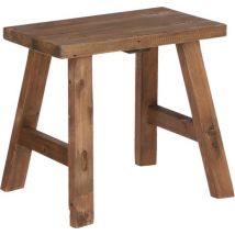 Tabouret en bois audacieux - Mica Decorations - L38 x L29 x H34 cm - Bois recyclé - Marron