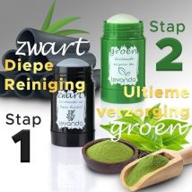 Levanda set de masque nettoyant et soignant avec masque au thé vert et masque d'argile au charbon de bambou Nettoyant pour le visage - masque anti-points noirs - bâton de masque au thé vert bâton vert masque d'argile masque d'argile masque d'argile cadeau