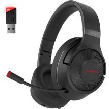 Fuegobird UG-01 Casque de jeu sans fil 2,4GHz - Casque Bluetooth - Multiplateforme - Convient pour PS4/PS5, Nintendo Switch - Noir