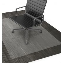 Goliving Protecteur de sol chaise de bureau - Tapis de chaise de bureau - PVC - Insonorisant - Pour sols durs - 90 x 120 cm - Transparent