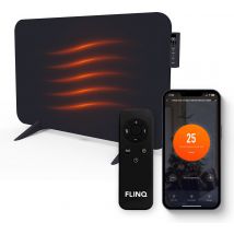 FlinQ Smart Heating Panel - Infrarouge - 450W - 12 m² - 72.5 x 2.8 x 47.5 cm - Noir