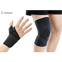 Wellhealth - Genouillère ou poignet pour le soulagement de la douleur et le soutien - Genouillère - M/L - 1 pièce