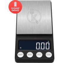Kitchenwell digital mini precision kitchen scale - 0.01 à 200 grammes - 14.2 x 7.5 cm - balance de poche à piles - balance de cuisine