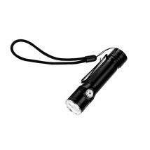 Lampe de poche militaire de qualité supérieure - Lumière ultraforte, rechargeable et très robuste - Jusqu'à 10 km de portée lumineuse