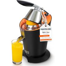 LEBENLANG Presse-orange électrique 600 W - Noir, 20 x 20 x 31 cm, acier inoxydable, bras de levier inclus