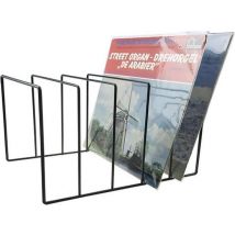 Porte-disques pour 50 à 60 disques vinyles de 12 pouces noir