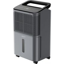 KRAFT Déshumidificateur - 16L par jour - Fonction Lavage-Séchage - Déshumidificateur pour chambre à coucher, salle de bains, salon - Déshumidificateur - Anthracite