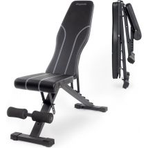 LifeGoods Fitness Halter Bench - Banc d'exercice - Banc de musculation - Banc d'exercice - Réglable - Pliable - Noir/Gris