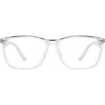 LC Eyewear Lunettes d'ordinateur - Lunettes à lumière bleue - Lunettes à lumière bleue - Lunettes d'affichage - Unisexe - Transparent - Rétro