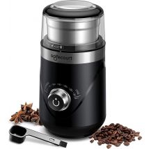 Safecourt Kitchen Electric Coffee Grinder pro - Moulin à café électrique de haute qualité - Noir