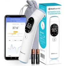 MostEssential Thermomètre infrarouge PRO Edition - Thermomètre auriculaire - Thermomètre de fièvre - Thermomètre frontal - Thermomètre corporel - Thermomètre de fièvre pour adultes, enfants et bébés - Sans contact - 20F