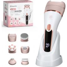 Beeperfect® 6 en 1 rasoirs pour femmes - épilateur - rasoir féminin - tondeuse bikini - rechargeable - étanche - 6 accessoires