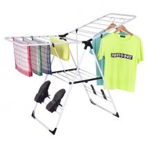 Coast Drying Rack Metal Extendable Black + Silver - 110-189 cm
