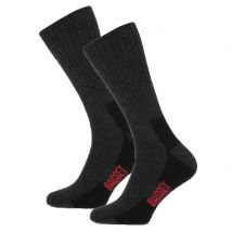 Chaussettes de travail Basset Wool Thermo 2-Pack - Anthracite - Taille : 47-50
