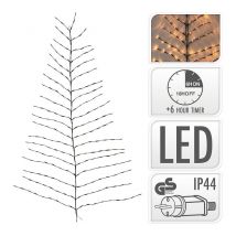 Home & Styling Chaîne lumineuse avec minuterie - 150 LED - Blanc chaud