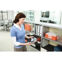 DYMO LabelManager 500TS Imprimante d'étiquettes portable avec écran tactile et clavier QWERTZ, couleur | avec connexion PC et Mac