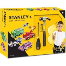 Stanley Jr. Ensemble de construction de voitures 4 pièces avec outils - 5 ans